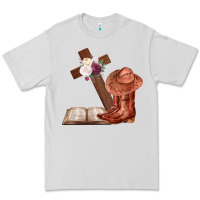 Dove Grey Boots with Bible and cross Premium Tee - Bettercallsaul