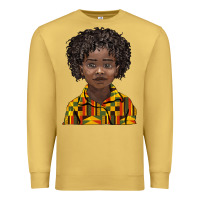 Antique Gold black boy Premium Sweatshirt - BarkalooDesign