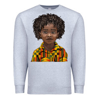 Heather Grey black boy Premium Sweatshirt - BarkalooDesign
