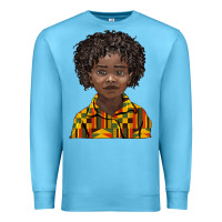 Ocean Blue black boy Premium Sweatshirt - BarkalooDesign