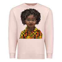 Pale Pink black boy Premium Sweatshirt - BarkalooDesign