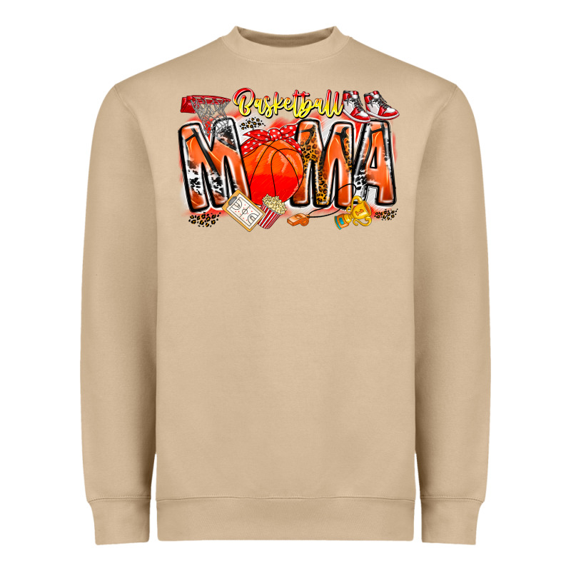 Basketball Mama Heavyweight Sweatshirt by CowhideDigitalArt | Teevron
