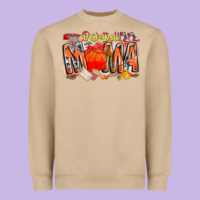 Basketball Mama Heavyweight Sweatshirt Designed By Cowhidedigitalart