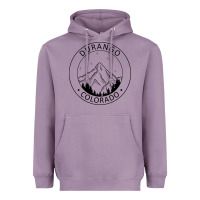 Lavender Durango Mountain City - Colorado State Souvenir Gift Heavyweight Hoodie - trangStudio