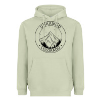 Matcha Durango Mountain City - Colorado State Souvenir Gift Heavyweight Hoodie - trangStudio