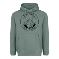 Sage Durango Mountain City - Colorado State Souvenir Gift Heavyweight Hoodie - trangStudio