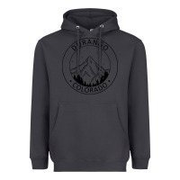 Smoke Durango Mountain City - Colorado State Souvenir Gift Heavyweight Hoodie - trangStudio