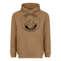 Toasted Coconut Durango Mountain City - Colorado State Souvenir Gift Heavyweight Hoodie - trangStudio