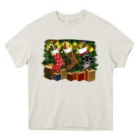 Cream Christmas Heavy Core Tee - RanaPortraitStore