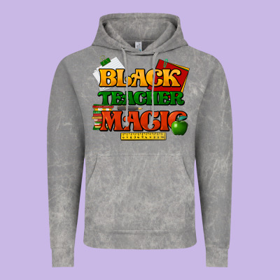 Black Teacher Magic Vintage Hoodie Designed By Howdyjamesfarm