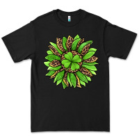 Black lucky leopard st patricks sunflower Premium Tee - Jasminsmagicworld