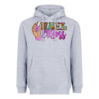 Heather Grey nail boss Heavyweight Hoodie - BarkalooDesign
