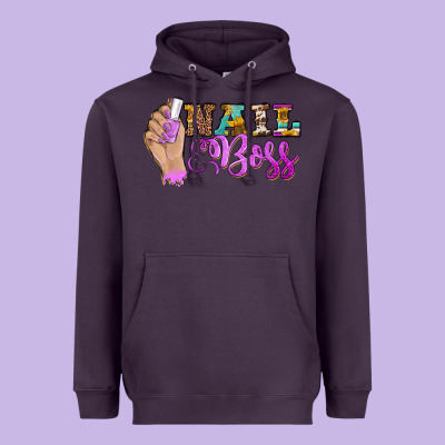 Nail Boss Heavyweight Hoodie Designed By Barkaloodesign
