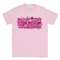 Bubblegum Pink Breast Cancer Daycare Worker Classic Tee - texasbilliewilder