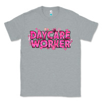 Heather Grey Breast Cancer Daycare Worker Classic Tee - texasbilliewilder