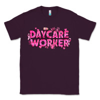 Plum Breast Cancer Daycare Worker Classic Tee - texasbilliewilder