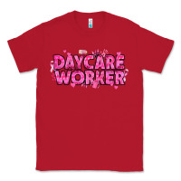 Red Breast Cancer Daycare Worker Classic Tee - texasbilliewilder