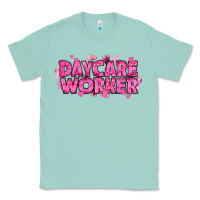 Seafoam Breast Cancer Daycare Worker Classic Tee - texasbilliewilder