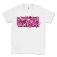White Breast Cancer Daycare Worker Classic Tee - texasbilliewilder