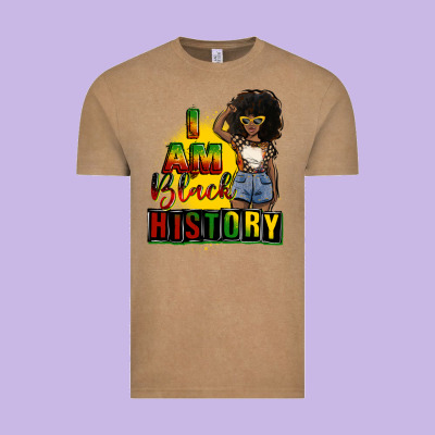 I Am Black History Juneteenth Vintage Tee Designed By Cowgirlartshop