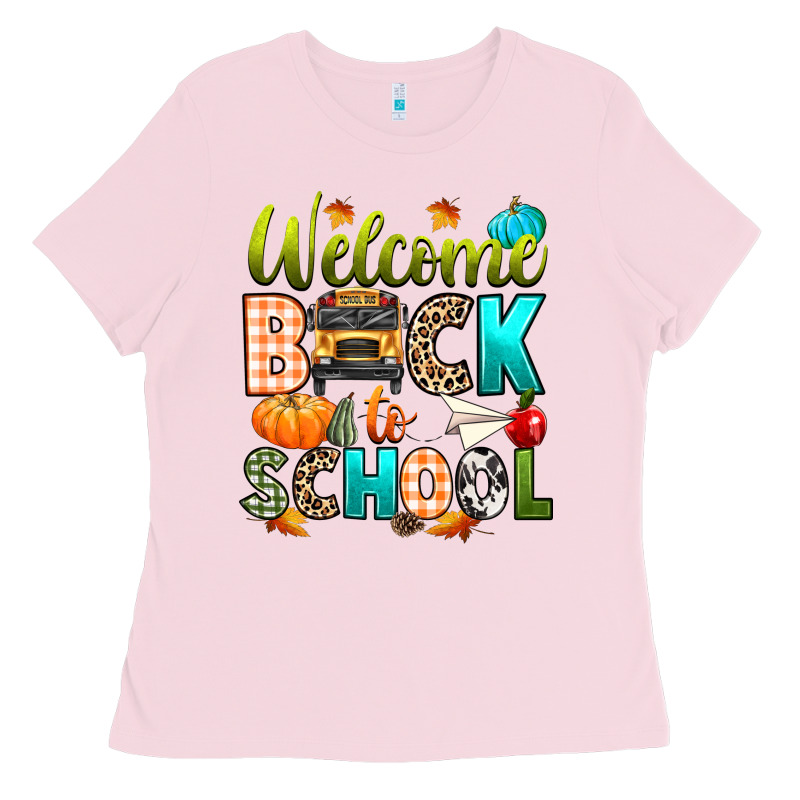 Welcome Back To School Fall Ladies Tee by texasbilliewilder | Teevron