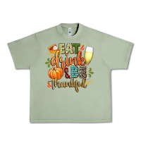 Oil Green eat drink and be thankful Urban Heavy Tee - CowGirlArtShop