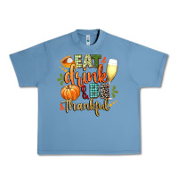 Pebble Blue eat drink and be thankful Urban Heavy Tee - CowGirlArtShop