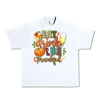 White eat drink and be thankful Urban Heavy Tee - CowGirlArtShop