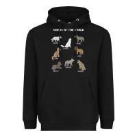 Black Wolves Of The World Educational Wolf Gift Heavyweight Hoodie - trangStudio