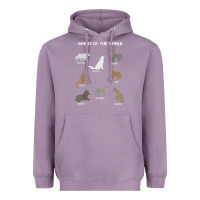 Lavender Wolves Of The World Educational Wolf Gift Heavyweight Hoodie - trangStudio