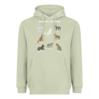 Matcha Wolves Of The World Educational Wolf Gift Heavyweight Hoodie - trangStudio