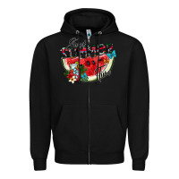 Black sweet summer time Zipper Hoodie - SublimationCraftShop
