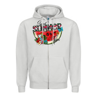 Dove Grey sweet summer time Zipper Hoodie - SublimationCraftShop
