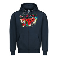 Navy sweet summer time Zipper Hoodie - SublimationCraftShop