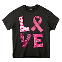 Asphalt Western Breast Cancer Love Heavy Core Tee - RanaPortraitStore
