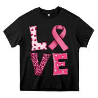 Black Western Breast Cancer Love Heavy Core Tee - RanaPortraitStore