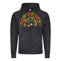 Vintage Black Mardi Gras rainbow Vintage Hoodie - HowdyJamesFarm