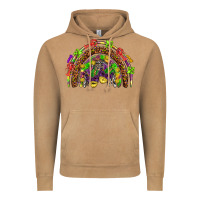 Vintage Camel Mardi Gras rainbow Vintage Hoodie - HowdyJamesFarm