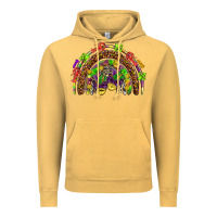 Vintage Mustard Mardi Gras rainbow Vintage Hoodie - HowdyJamesFarm