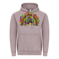 Vintage Zinc Mardi Gras rainbow Vintage Hoodie - HowdyJamesFarm