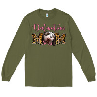 Army Green Dalmatian Mom Long Sleeve Tee - Jasminsmagicworld