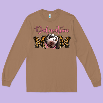 Dalmatian Mom Long Sleeve Tee Designed By Jasminsmagicworld