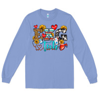 Colony Blue ekg tech Long Sleeve Tee - OliviaCreatesArt