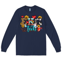 Navy ekg tech Long Sleeve Tee - OliviaCreatesArt