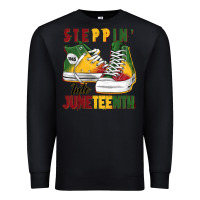 Black steppin' into juneteenth Premium Sweatshirt - BarkalooDesign
