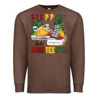 Chestnut steppin' into juneteenth Premium Sweatshirt - BarkalooDesign