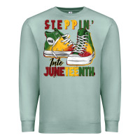 Seafoam steppin' into juneteenth Premium Sweatshirt - BarkalooDesign