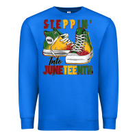 True Royal steppin' into juneteenth Premium Sweatshirt - BarkalooDesign