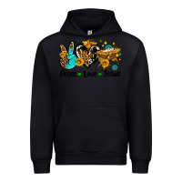 Black peace love jesus Urban Hoodie - AdoDesignShop