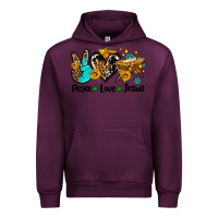 Mauve Wine peace love jesus Urban Hoodie - AdoDesignShop